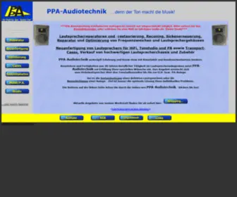 PPA-Audio.de(Lautsprechergehäuse) Screenshot