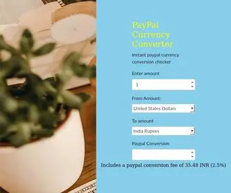 PPalcurrencyconversion.com(Paypal currency converter) Screenshot