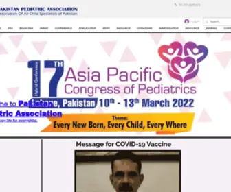 PPA.org.pk(Pediatric Peads Medical Children Health) Screenshot