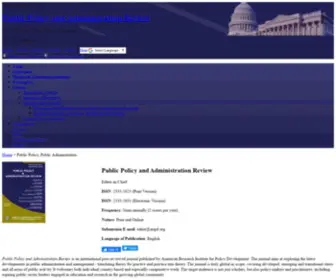 PParnet.com(Public Policy and Administration Review) Screenshot