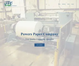 PPcincorp.com(Powers Paper Company) Screenshot