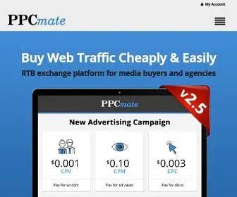 PPcmate.com(Buy Website Traffic and Boost Your Online Presence) Screenshot