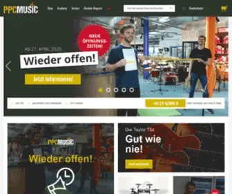 PPcmusic.de(Musikfachgeschäft Hannover) Screenshot