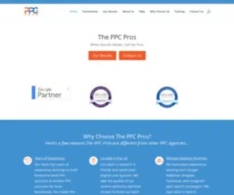 PPCpros.co(The PPC Pros) Screenshot