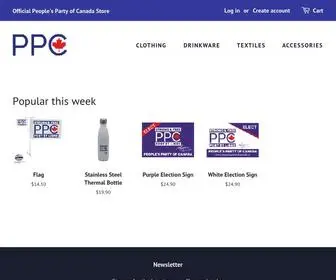 PPCStore.ca(Official People's Party of Canada Store) Screenshot