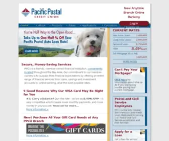 PPcu.org(Pacific Postal Credit Union) Screenshot