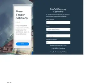 PPcurrencyconverter.com(PayPal Currency Converter) Screenshot