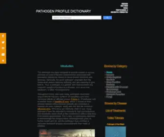 PPdictionary.com(Pathogen Profile Dictionary) Screenshot