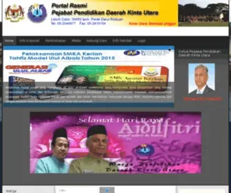 PPdkinta.edu.my(PORTAL RASMI PEJABAT PENDIDIKAN DAERAH KINTA UTARA) Screenshot