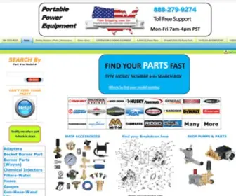 PPE-Pressure-Washer-Parts.com(Pressure Washer Parts and Accessories) Screenshot
