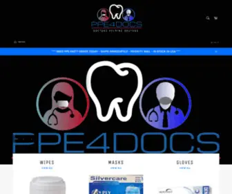 PPE4Docs.com(Doctors helping Doctors find PPE) Screenshot