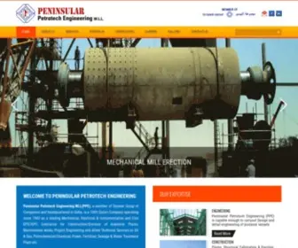 PPE.com.qa(Peninsular Petrotech Engineering W.L.L) Screenshot