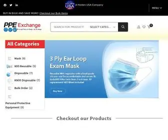 PPeexchange.com(Personal Protective Equipment Exchange) Screenshot