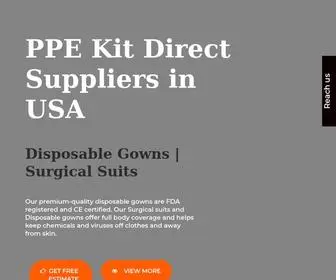 PPekitdirectsuppliers.us(PPE Kit Direct Suppliers) Screenshot