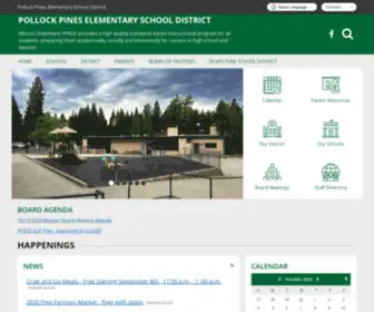 PPesd.org(Pollock Pines Elementary School District) Screenshot