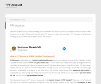 PPF-Account.in(PPF Account) Screenshot