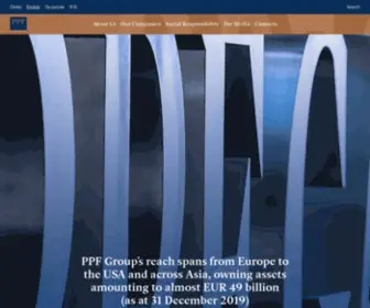 PPF.cz(PPF Group) Screenshot