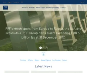 PPF.eu(PPF Group) Screenshot