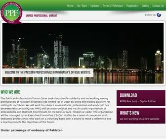 PPfqatar.org(Pakistan Professional Forum Qatar) Screenshot