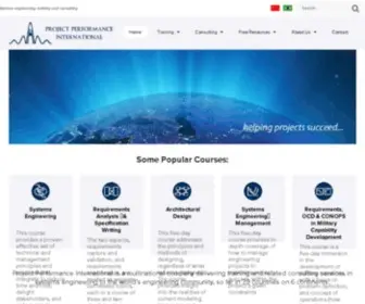 PPI-INT.com(Project Performance International (PPI)) Screenshot