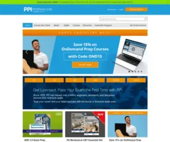 PPI2Pass.com(Licensure Exam Study Materials & Prep Courses) Screenshot