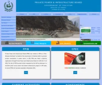 PPib.gov.pk(PRIVATE POWER & INFRASTRUCTURE BOARD) Screenshot