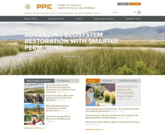 PPic.net(Public Policy Institute of California) Screenshot