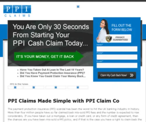 PPiclaimco.org(PPI Claims Company) Screenshot
