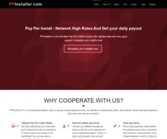 PPinstaller.com(Pay Per Install Network) Screenshot