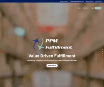 PPmfulfillment.com(PPM Fulfillment) Screenshot