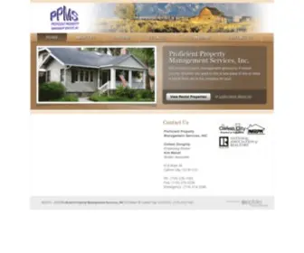 PPMsrentals.com(Proficient Property Management Services) Screenshot