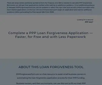 PPPforgivenesstool.com(This free resource) Screenshot