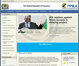PPra.go.tz(The Public Procurement Regulatory Authority (PPRA)) Screenshot