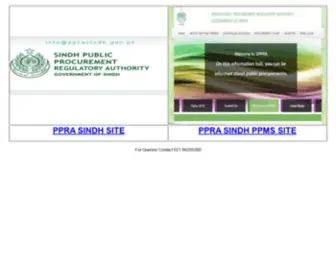 PPrasindh.gov.pk Screenshot