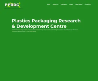 PPRDC.in(Plastics Packaging Research & Development Center) Screenshot