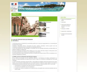 PPRN971Guadeloupe.fr(Plan de Prévention des Risques Naturels) Screenshot