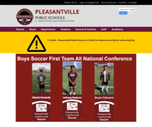 PPS-NJ.us(Pleasantville public schools) Screenshot
