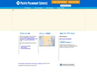 PPSC.com(Pacific Pulmonary Services) Screenshot