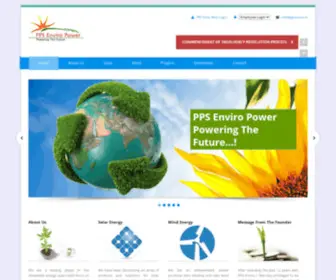 PPsenviro.com(PPS Enviro Power Pvt) Screenshot