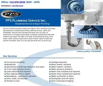 PPSplumbing.com(PPS Plumbing) Screenshot