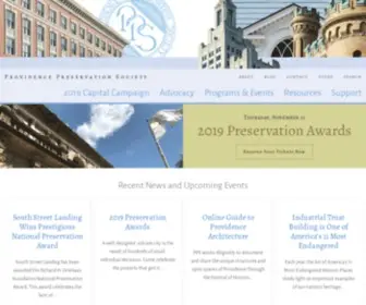 PPsri.org(The Providence Preservation Society) Screenshot