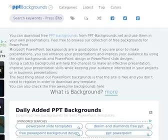 PPT-Backgrounds.net(PPT Backgrounds for Free Powerpoint Templates) Screenshot