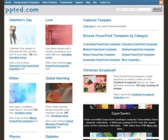PPted.com(PowerPoint Templates) Screenshot