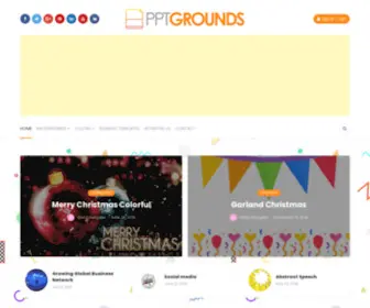 PPTgrounds.com(Free PPT Grounds and Powerpoint Template) Screenshot