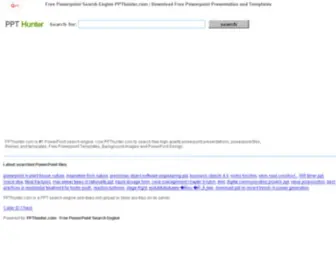 PPthunter.com(Free Powerpoint Search Engine) Screenshot