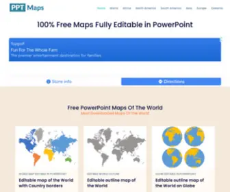 PPtmaps.com(Download free maps of countries of the world) Screenshot