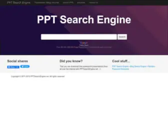 PPtsearchengine.net(PPT Search Engine) Screenshot