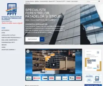 PPTT.ro(Patronatul Producatorilor de Tamplarie Termoizolanta) Screenshot