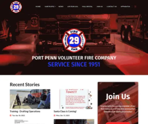 PPVFC.org(Port Penn Volunteer Fire Company) Screenshot