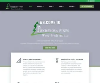 PPWPsheds.com(Ponderosa Pines Wood Products) Screenshot